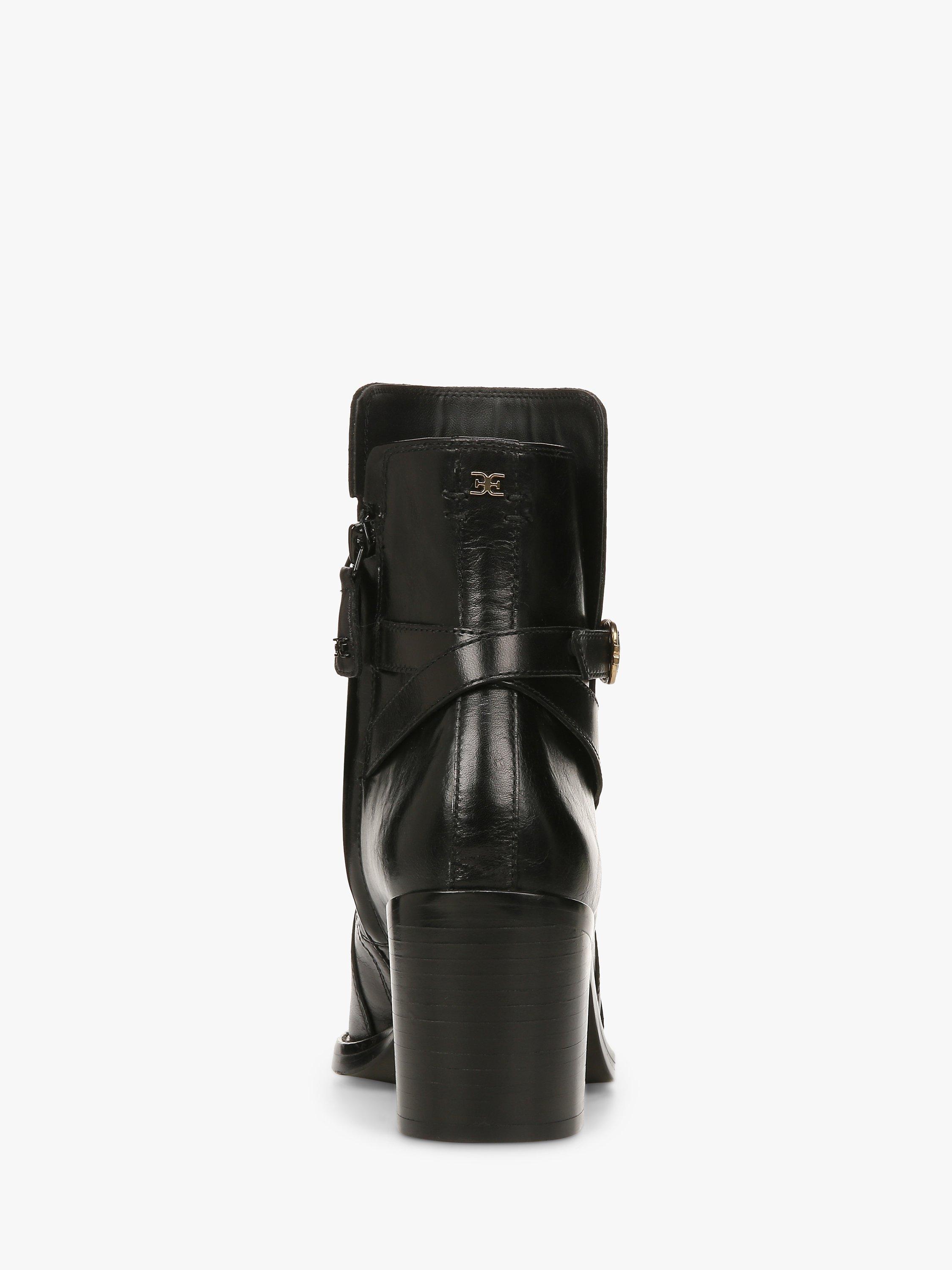 Product image 4 of 6, which shows Sam Edelman Simona Ankle Boots, Black, 3