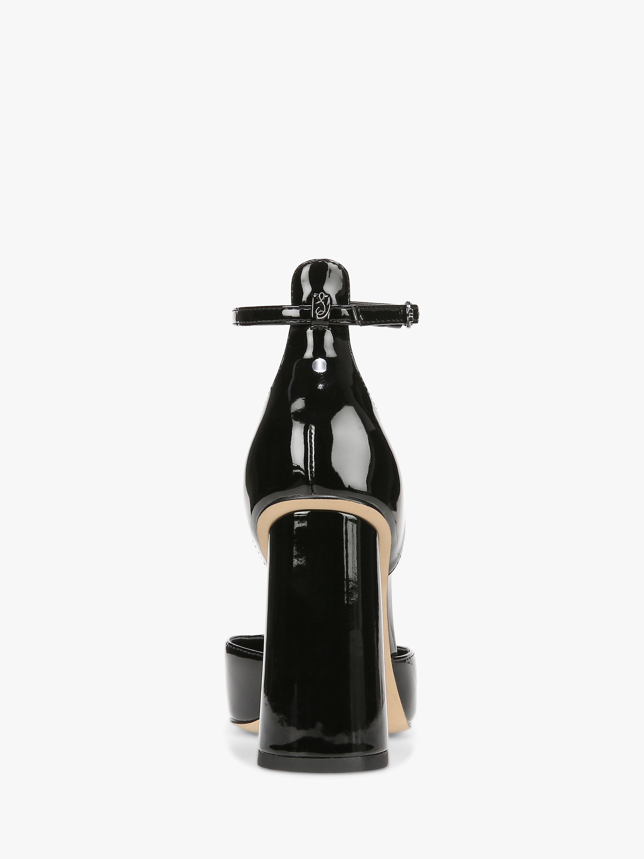 Product image 4 of 6, which shows Sam Edelman Cristine Block Heel Shoes, Black, 3