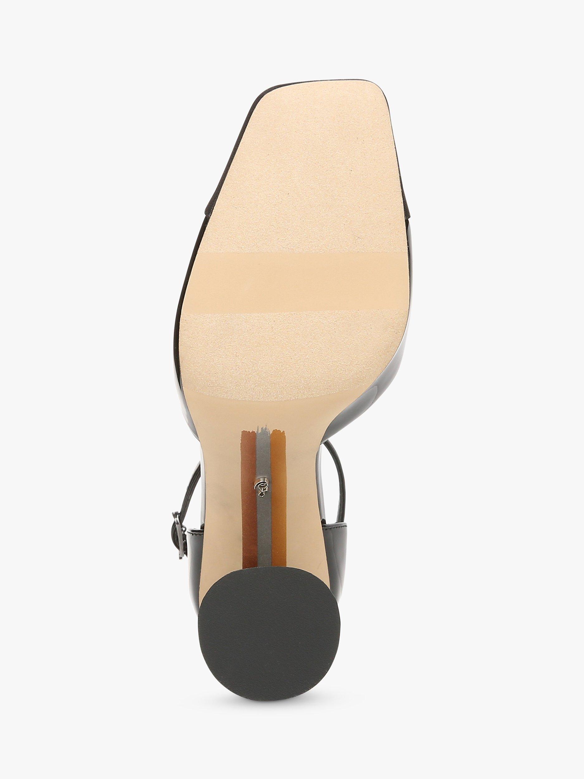 Product image 6 of 6, which shows Sam Edelman Cristine Block Heel Shoes, Black, 3