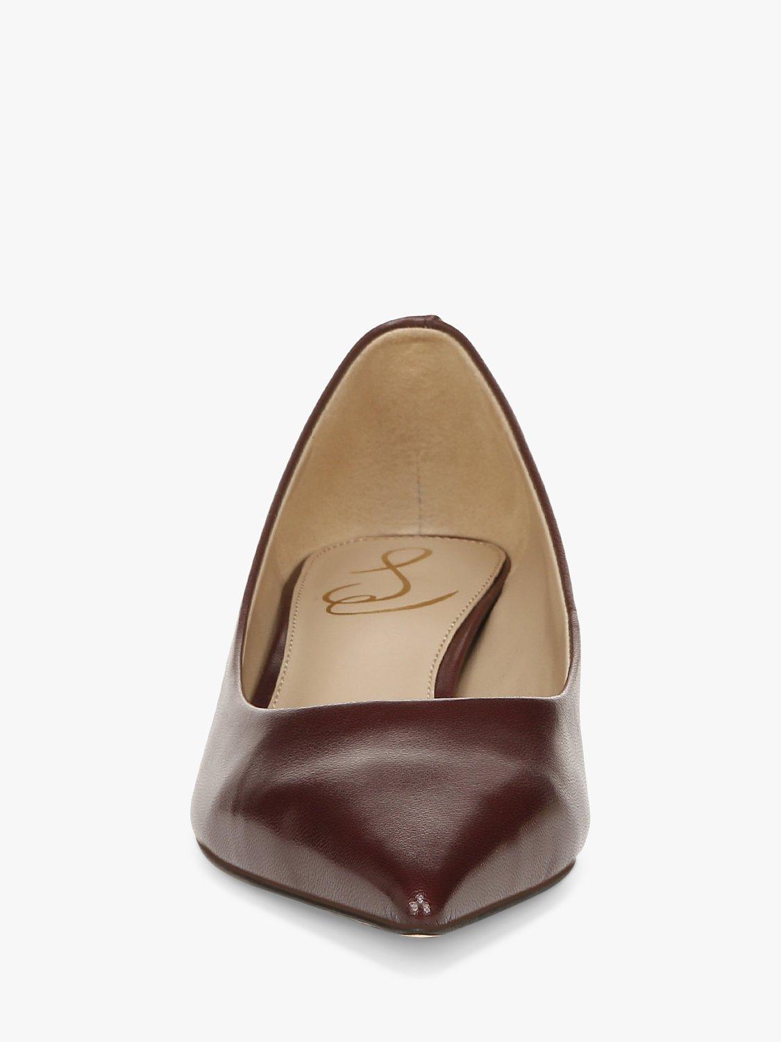 Product image 2 of 6, which shows Sam Edelman Franci Kitten Heel Court Shoes, Burgundy, 3