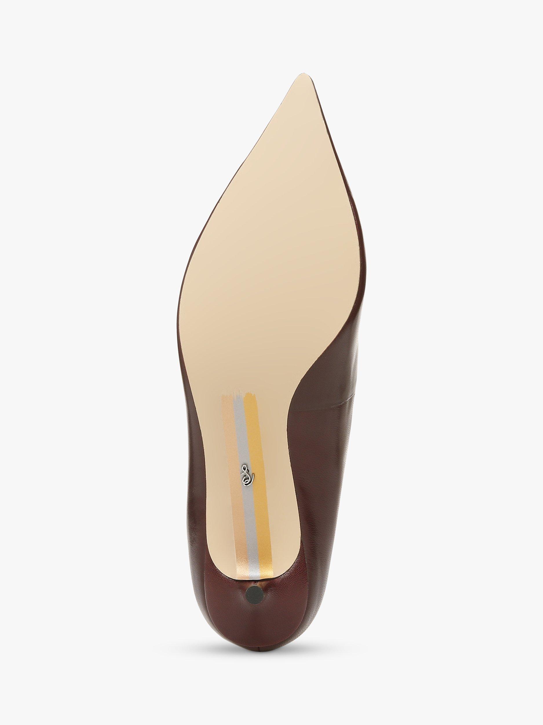 Product image 6 of 6, which shows Sam Edelman Franci Kitten Heel Court Shoes, Burgundy, 3