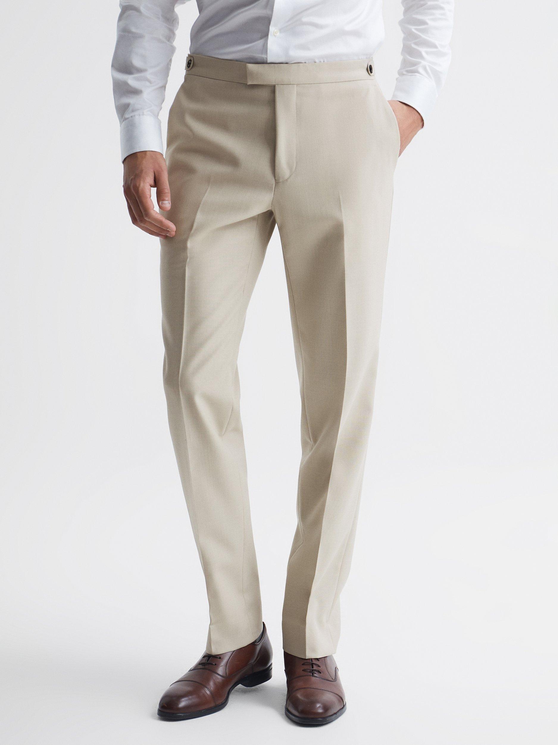 Reiss Fine Modern Fit Wool Trousers