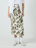 John Lewis Spliced Leaf Midi Skirt