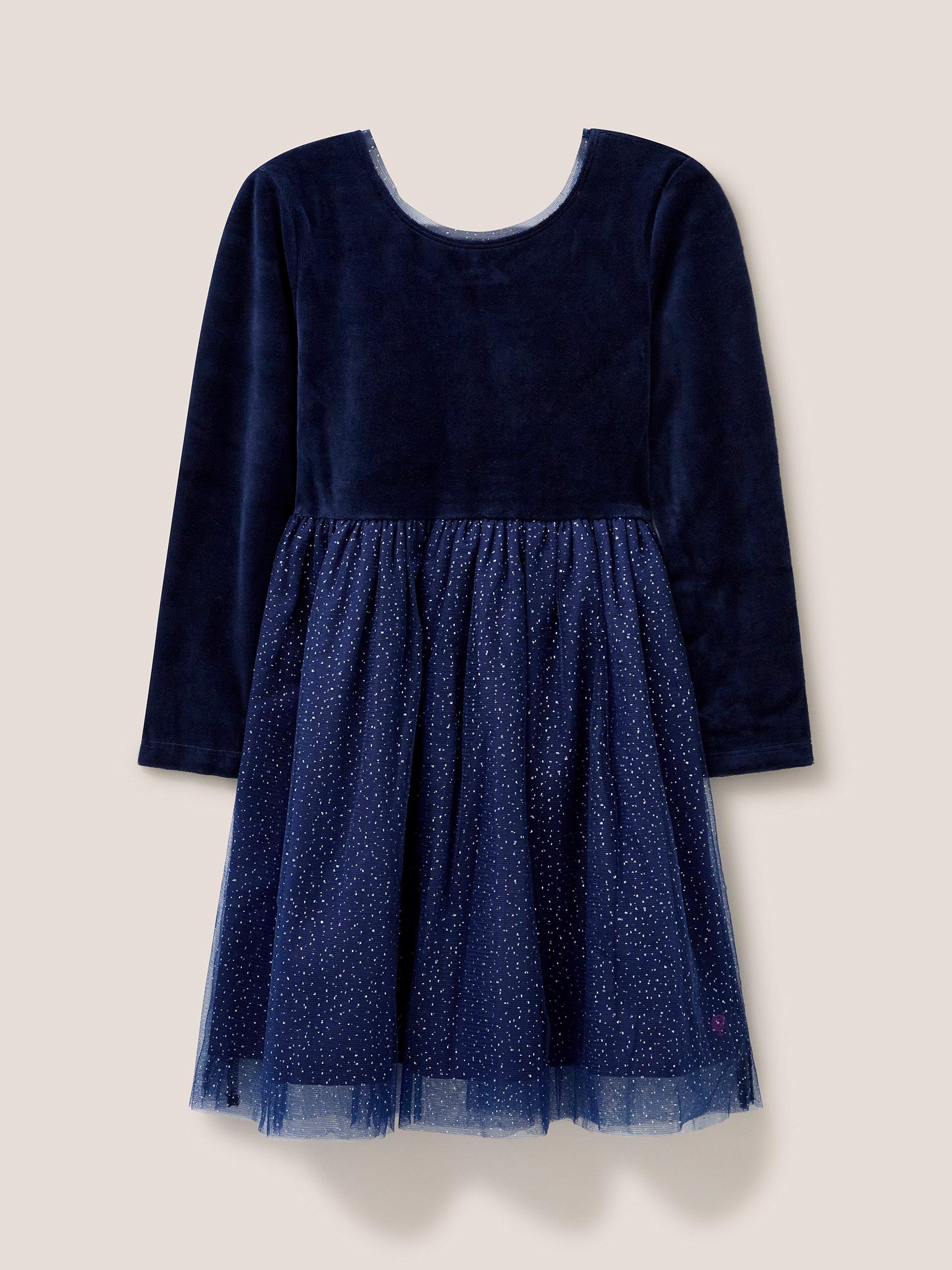 White Stuff Kids' Arabella 2 in 1 Dress, Dark Navy