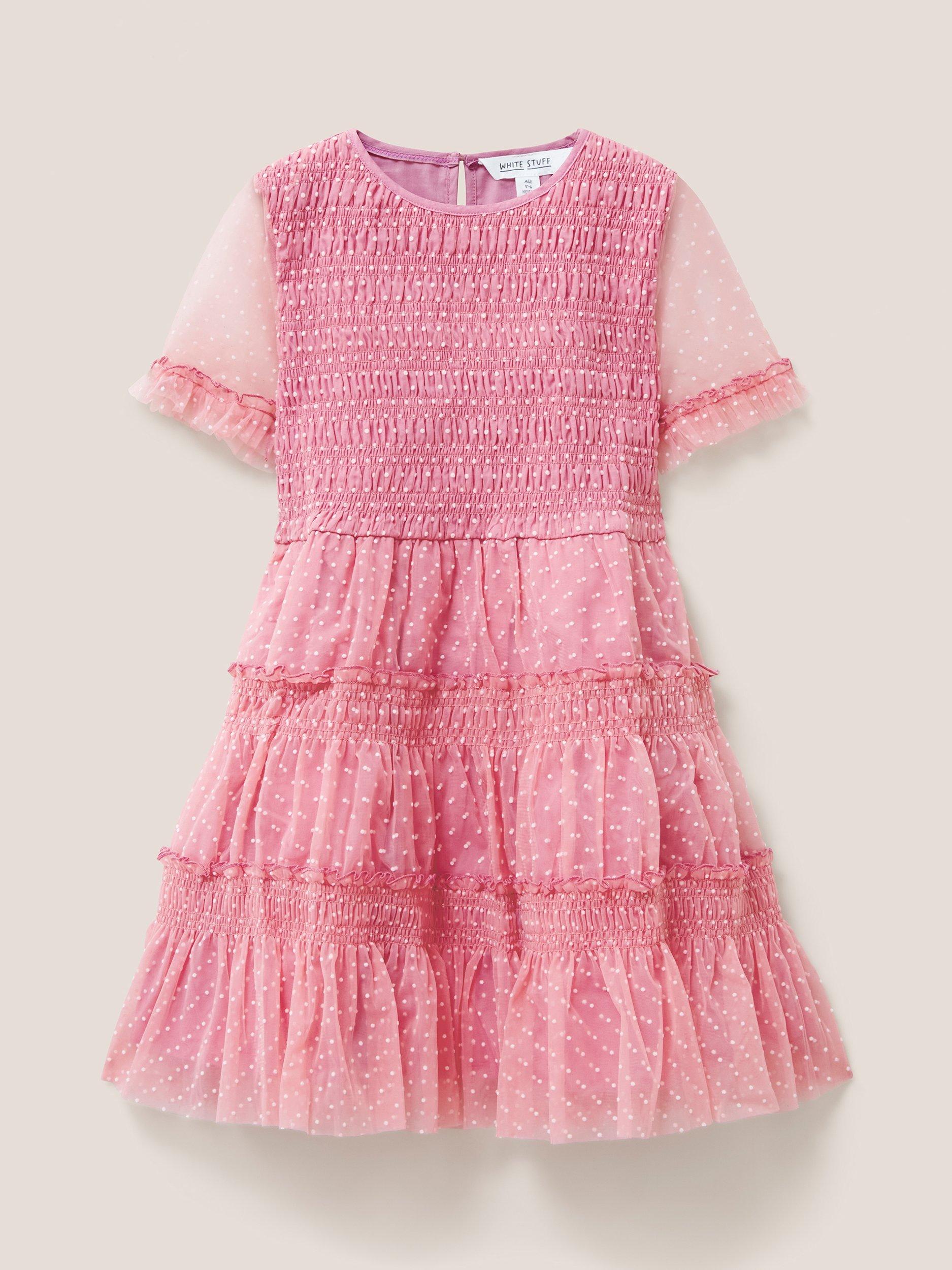 White Stuff Tuelle Party Dress, Dusty Pink
