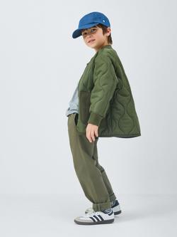 John Lewis Kids' Straight Fit Turn Up Chino Trousers - view 2, Khaki