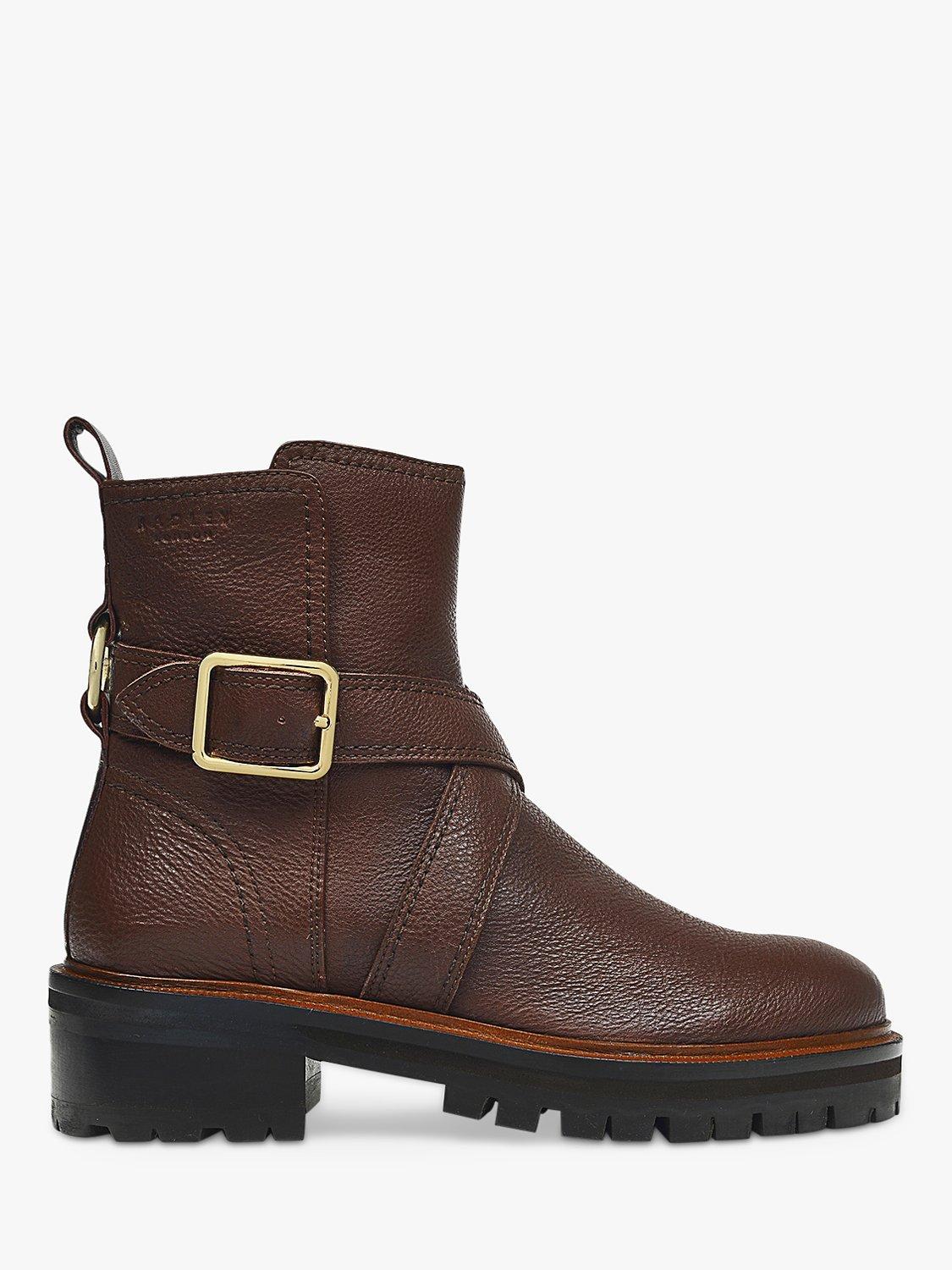Radley Buckleberry Lane Chunky Buckle Boots, Walnut