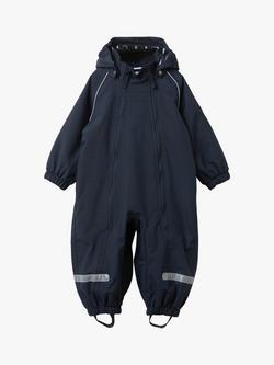 Polarn O. Pyret Baby Shell Waterproof Overall - view 2, Blue