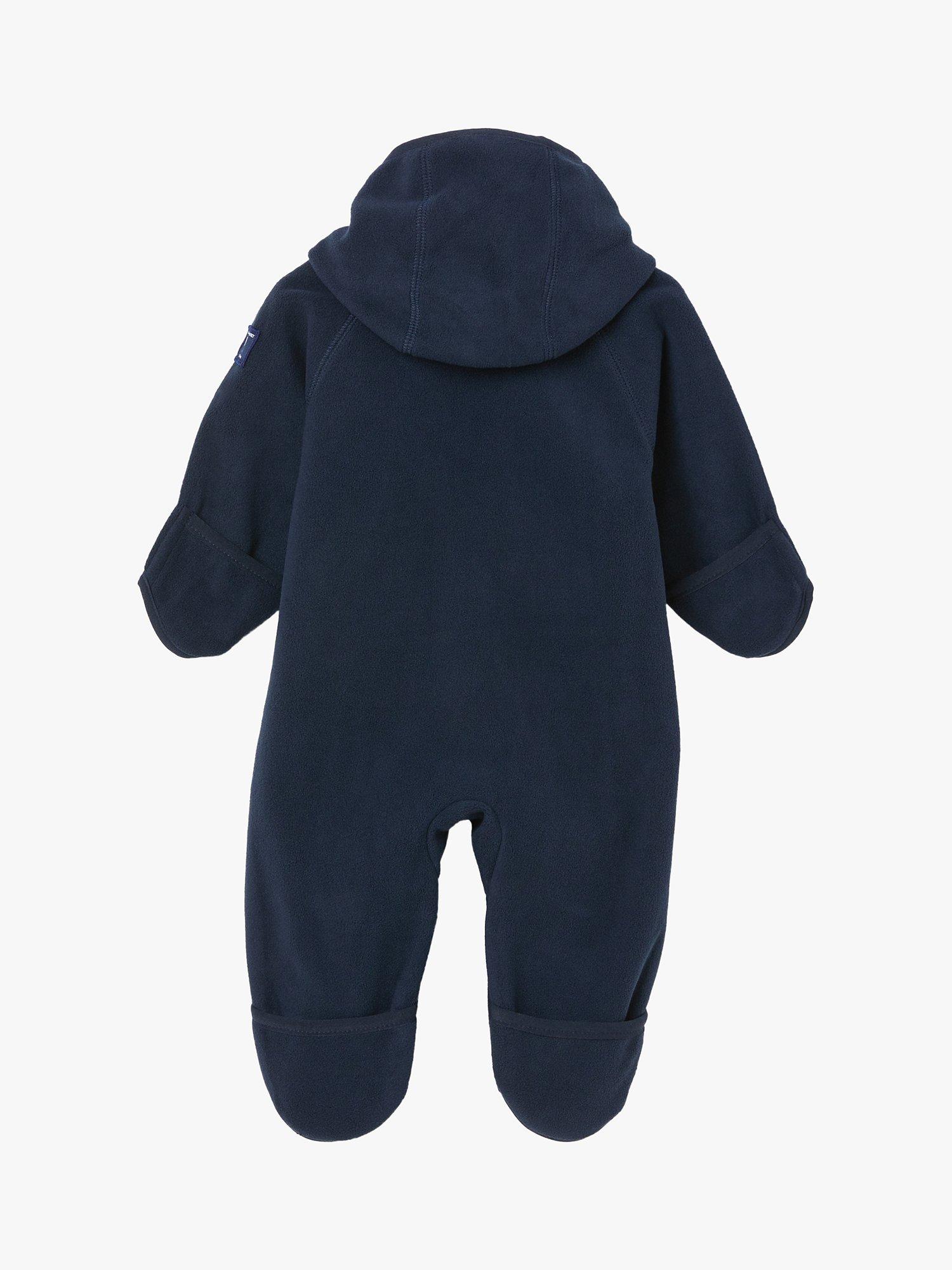 Product image 2 of 2, which shows Polarn O. Pyret Baby Fleece Snowsuit, Blue, 1-2 months
