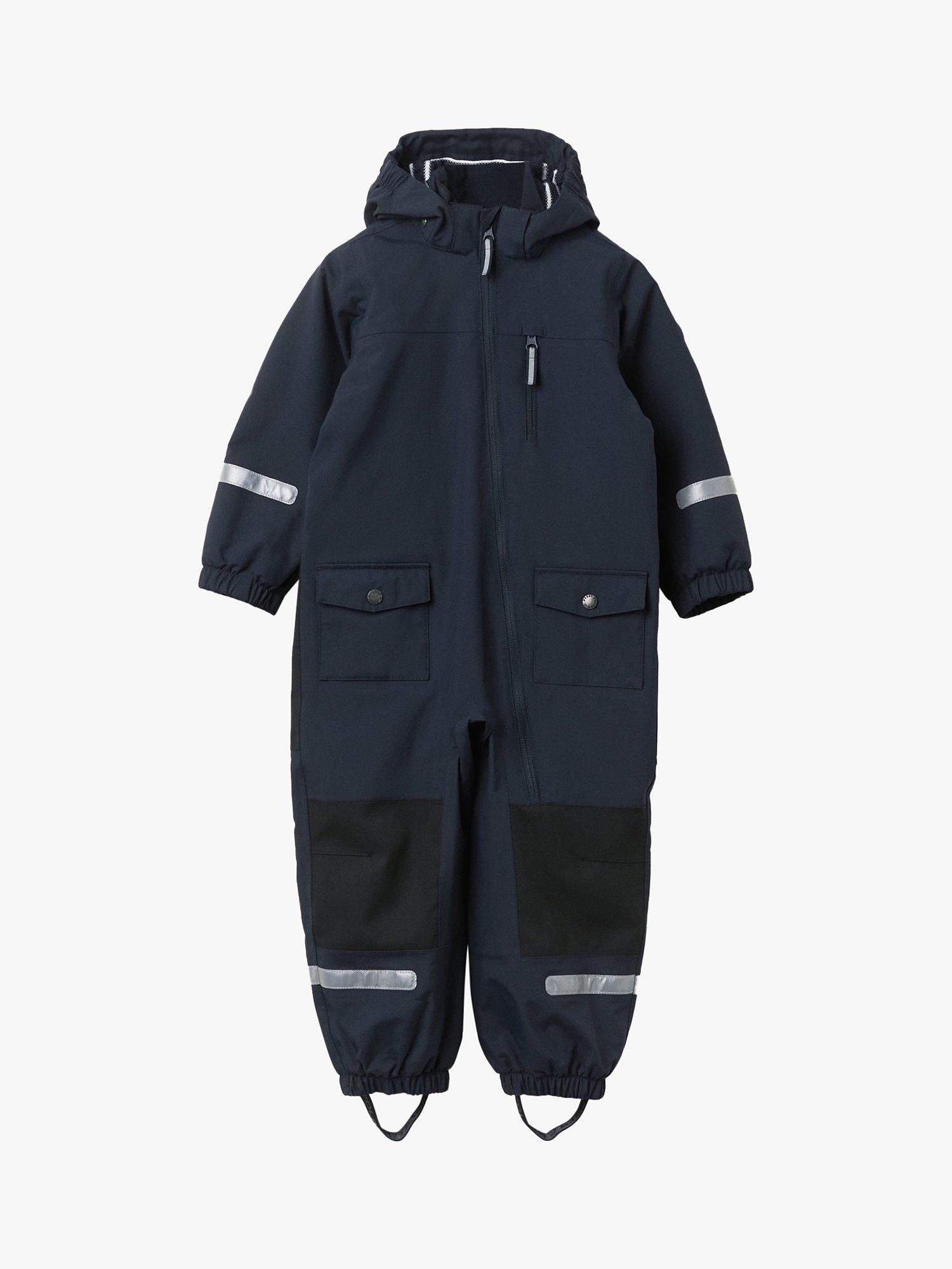 Product image 1 of 2, which shows Polarn O. Pyret Waterproof Snowsuit, Blue, 2-3 years