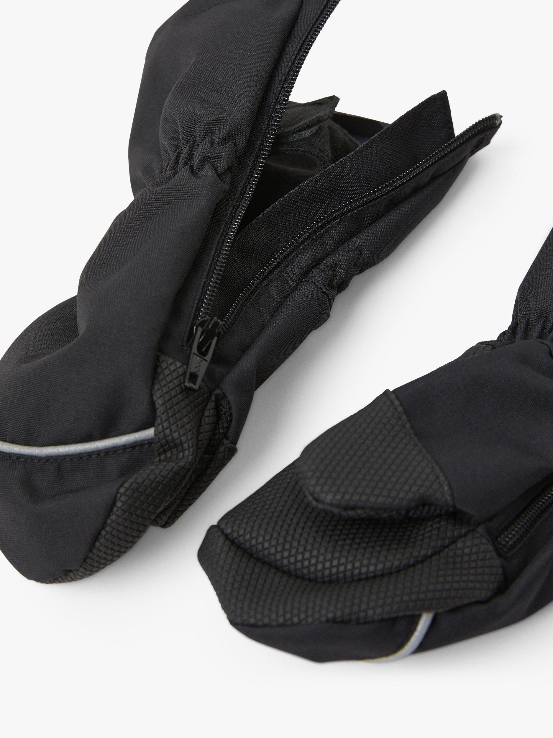 Product image 2 of 2, which shows Polarn O. Pyret Baby Mittens, Black, 6-12 months