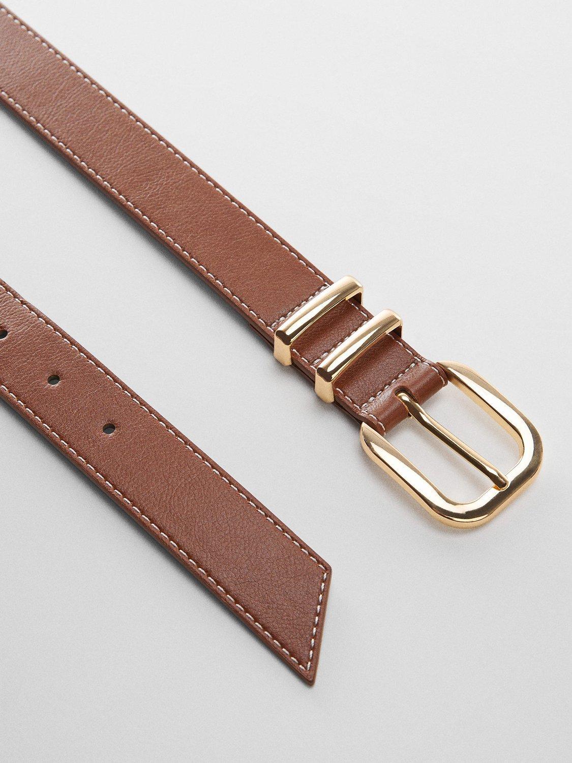 Mango Bella Belt, Brown