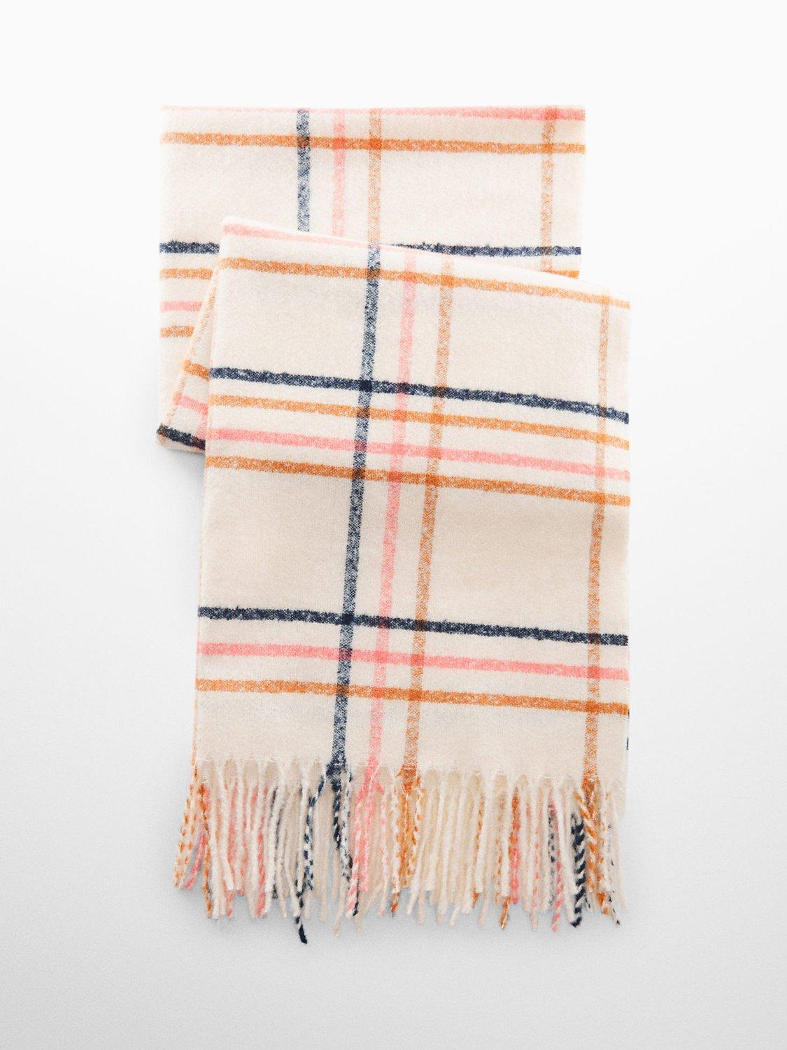 Mango Nervion Scarf, Light Beige