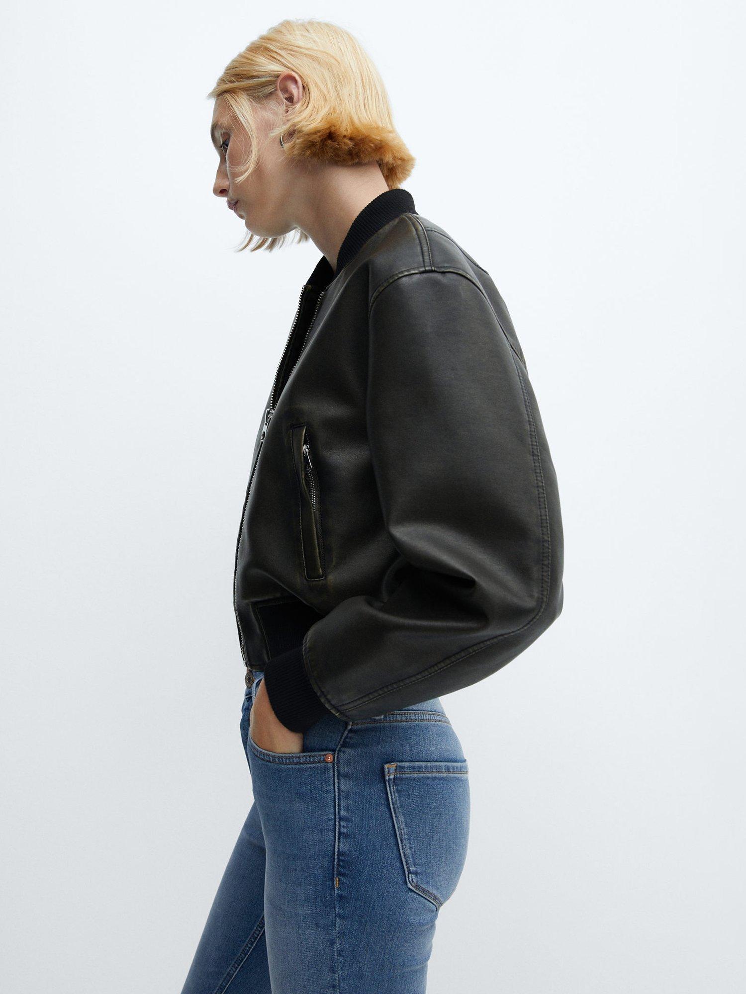 Product image 6 of 8, which shows Mango Isa Cropped Jeans, Open Blue, 24