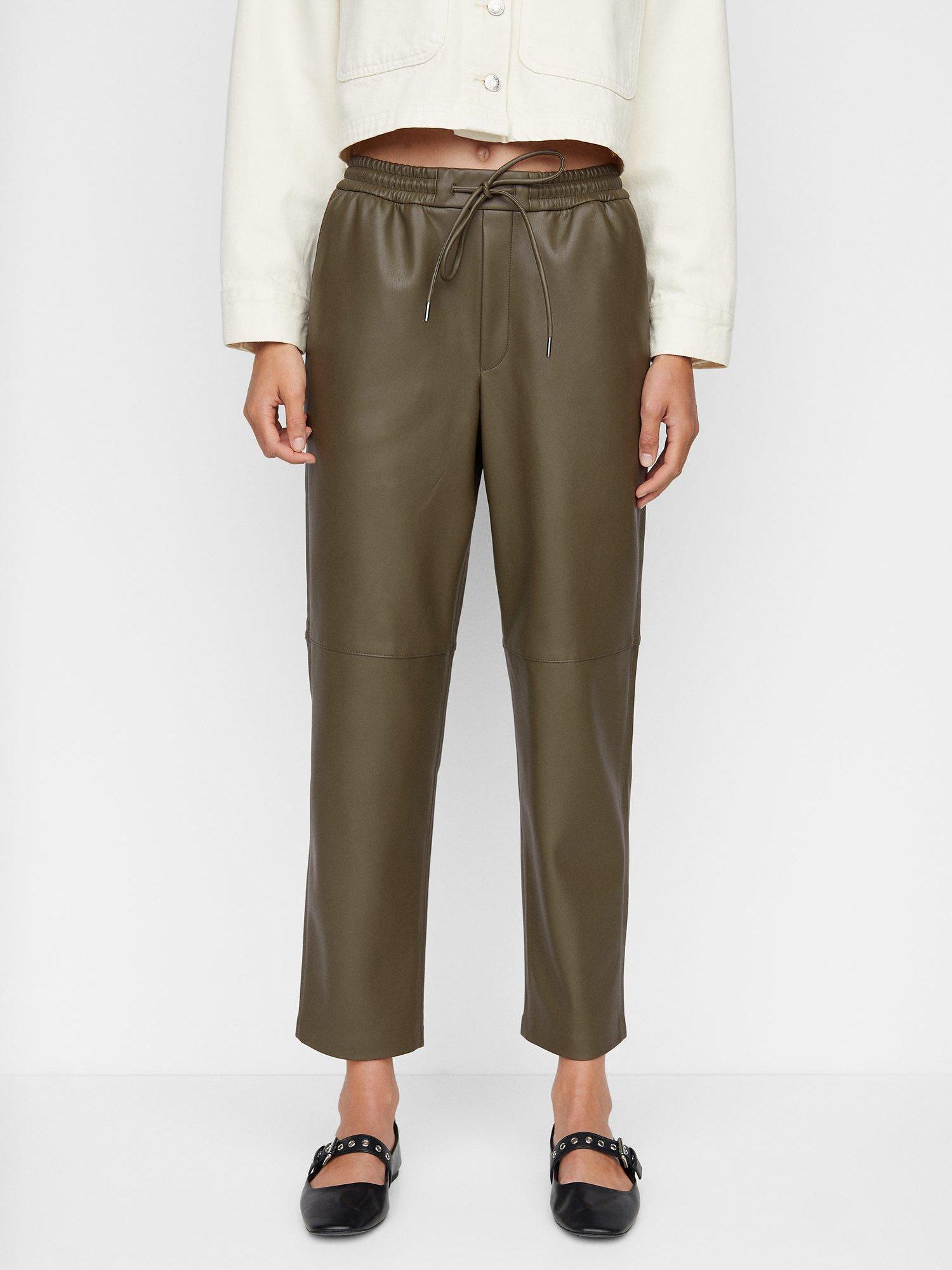 Mango Apple Trousers, Beige Khaki