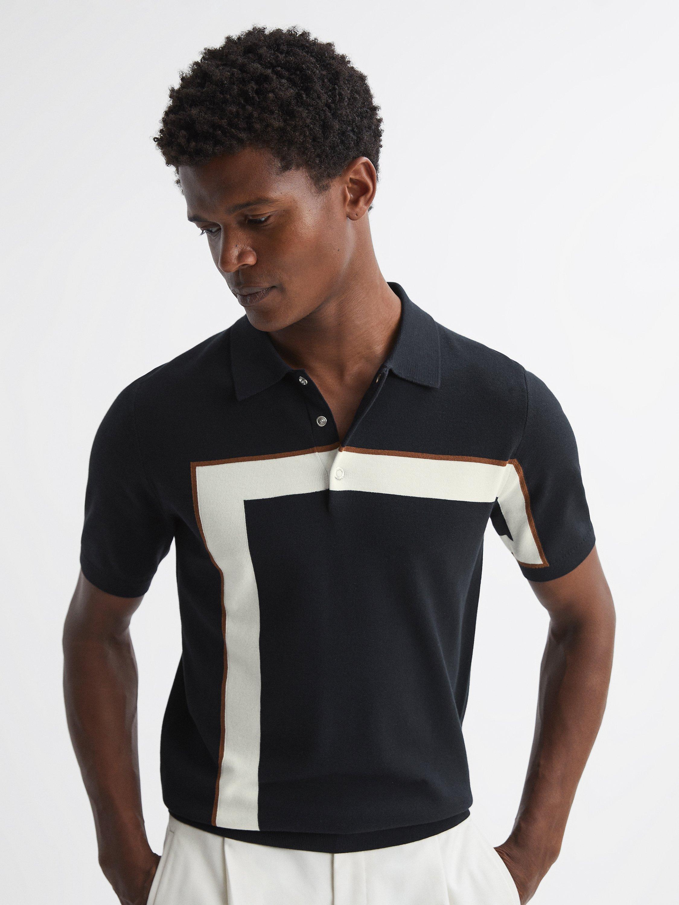 Reiss Bello Colourblock Polo Shirt