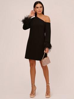 Adrianna Papell Aidan by Adrianna Papell Knit Crepe Cocktail Dress - view 2, Black