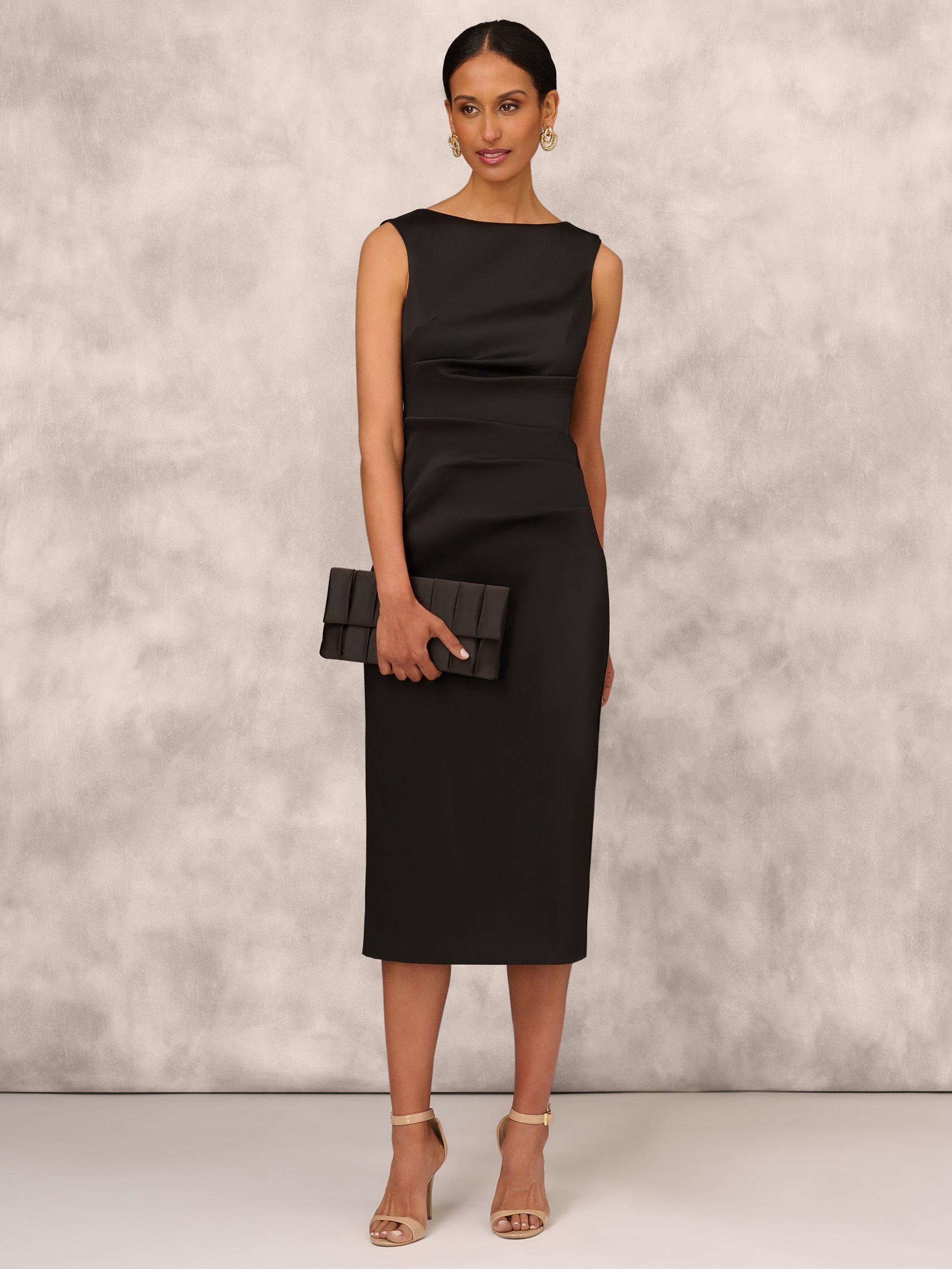 Adrianna Papell Aidan Mattox by Adrianna Papell Stretch Mikado Gown Black