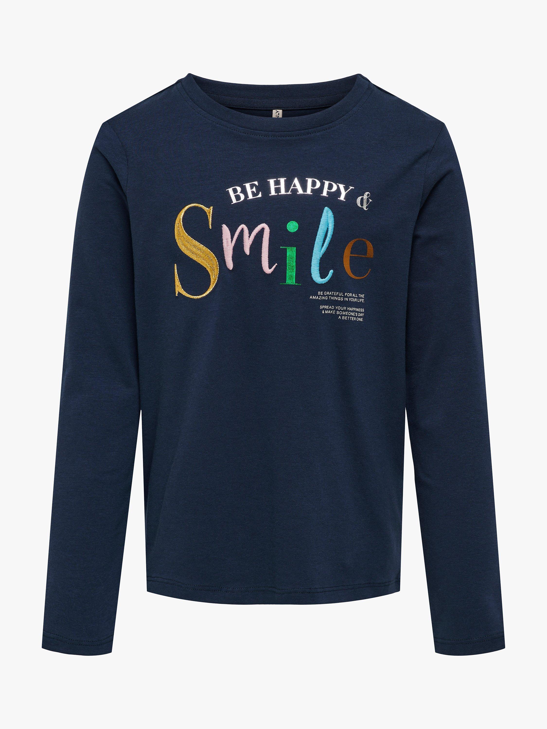 Kids ONLY Kids Smile Long Sleeve T-Shirt, Blue