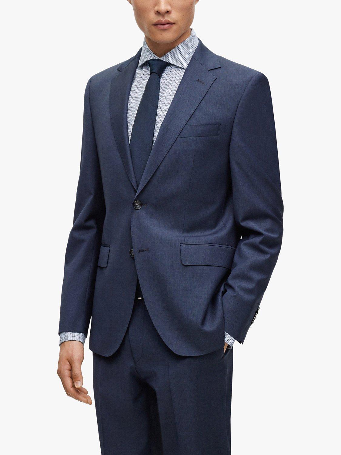 BOSS H-Jeckson Regular Fit Suit Jacket, Dark Blue