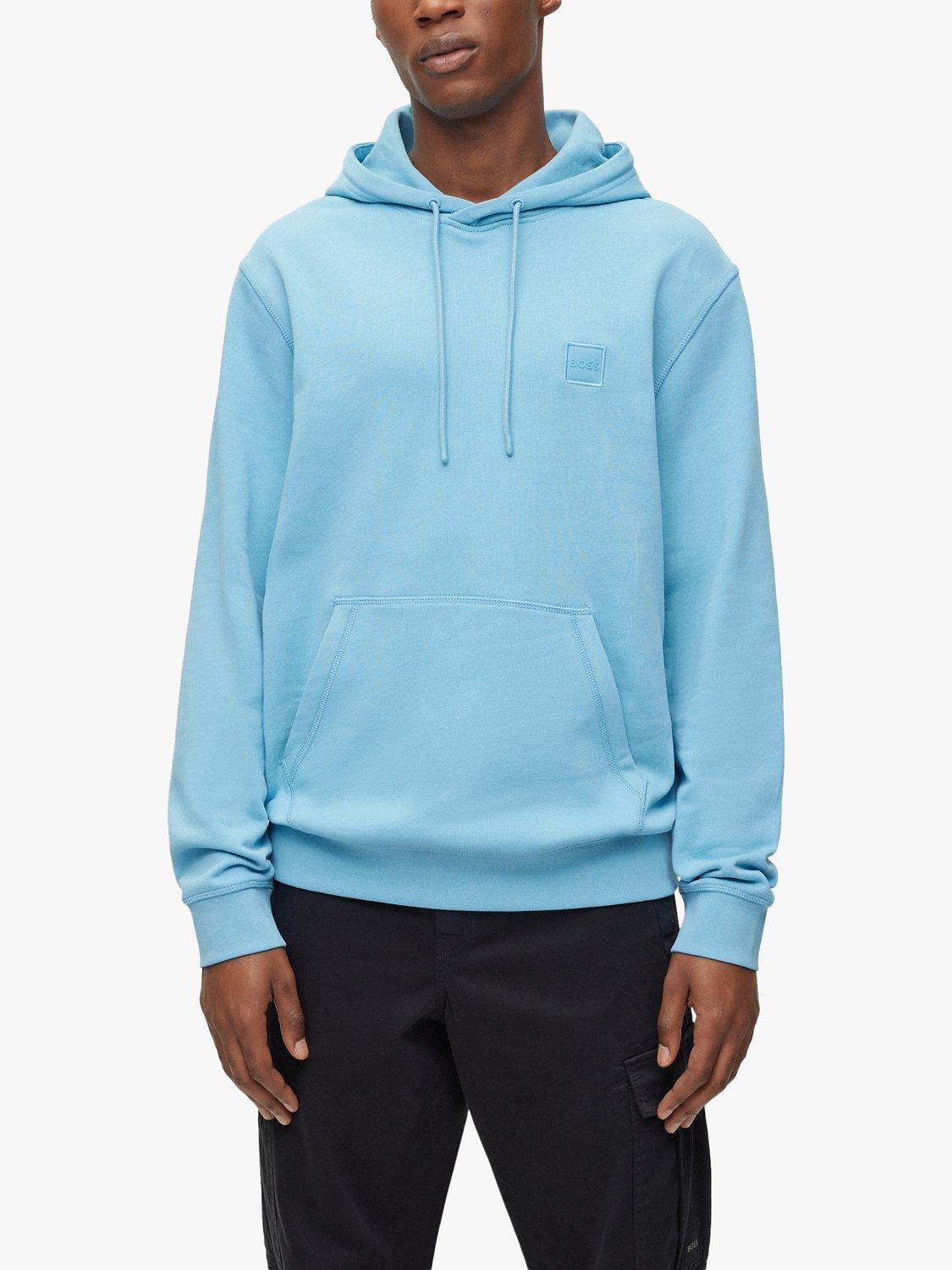 BOSS Wetalk Cotton Hoodie, Blue