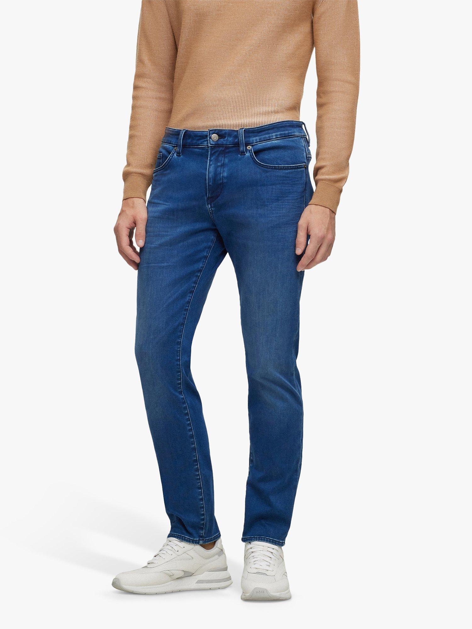 HUGO BOSS Delaware Slim Fit Jeans, Medium Blue