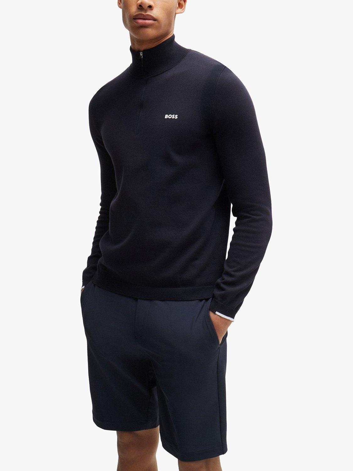 BOSS Tech Flex 1/4 Zip Jumper, Dark Blue