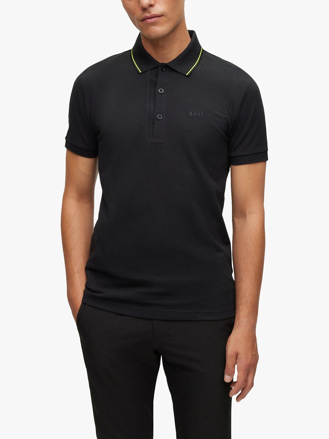 BOSS Paule Iconic Polo Shirt, Charcoal