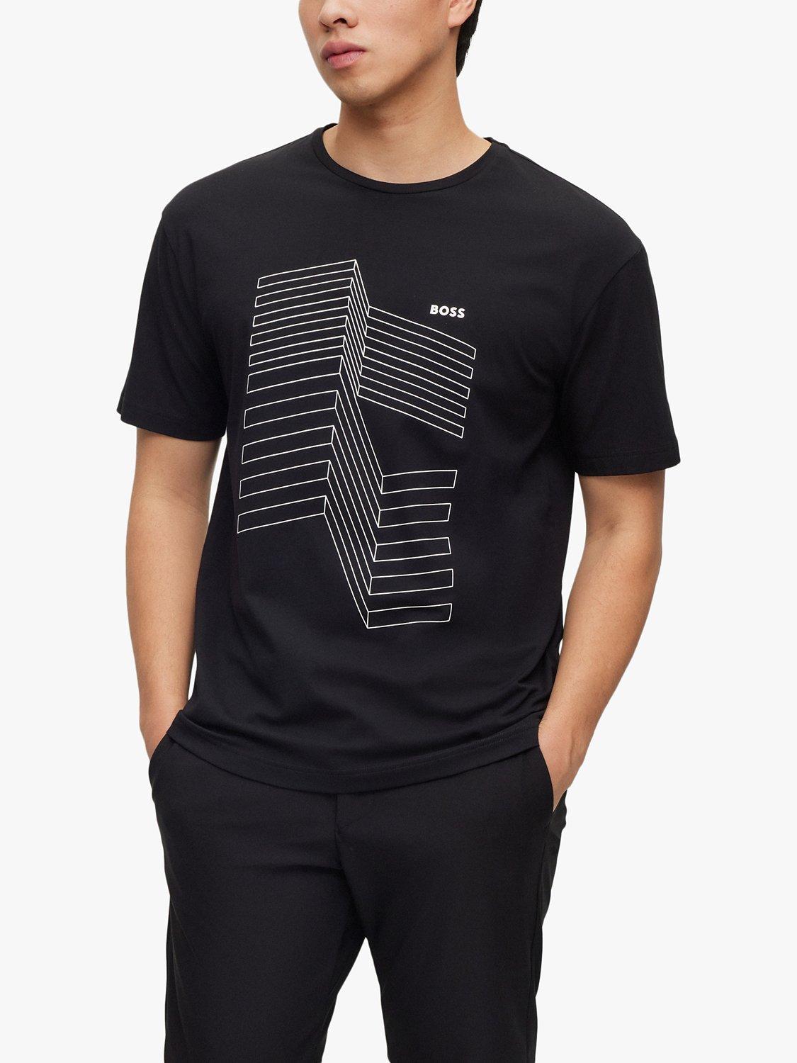 BOSS Tee 6 Artwork T-Shirt, Black