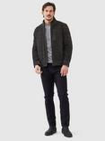 Rodd & Gunn Chalford Premium Insulated Padded Suede Leather Jacket, Peat
