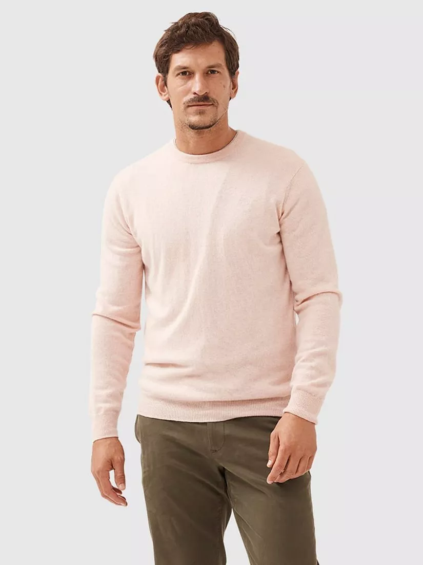 Purchases Rodd & Gunn Hilltop Merino & Cashmere Crewneck Sweater In Rose