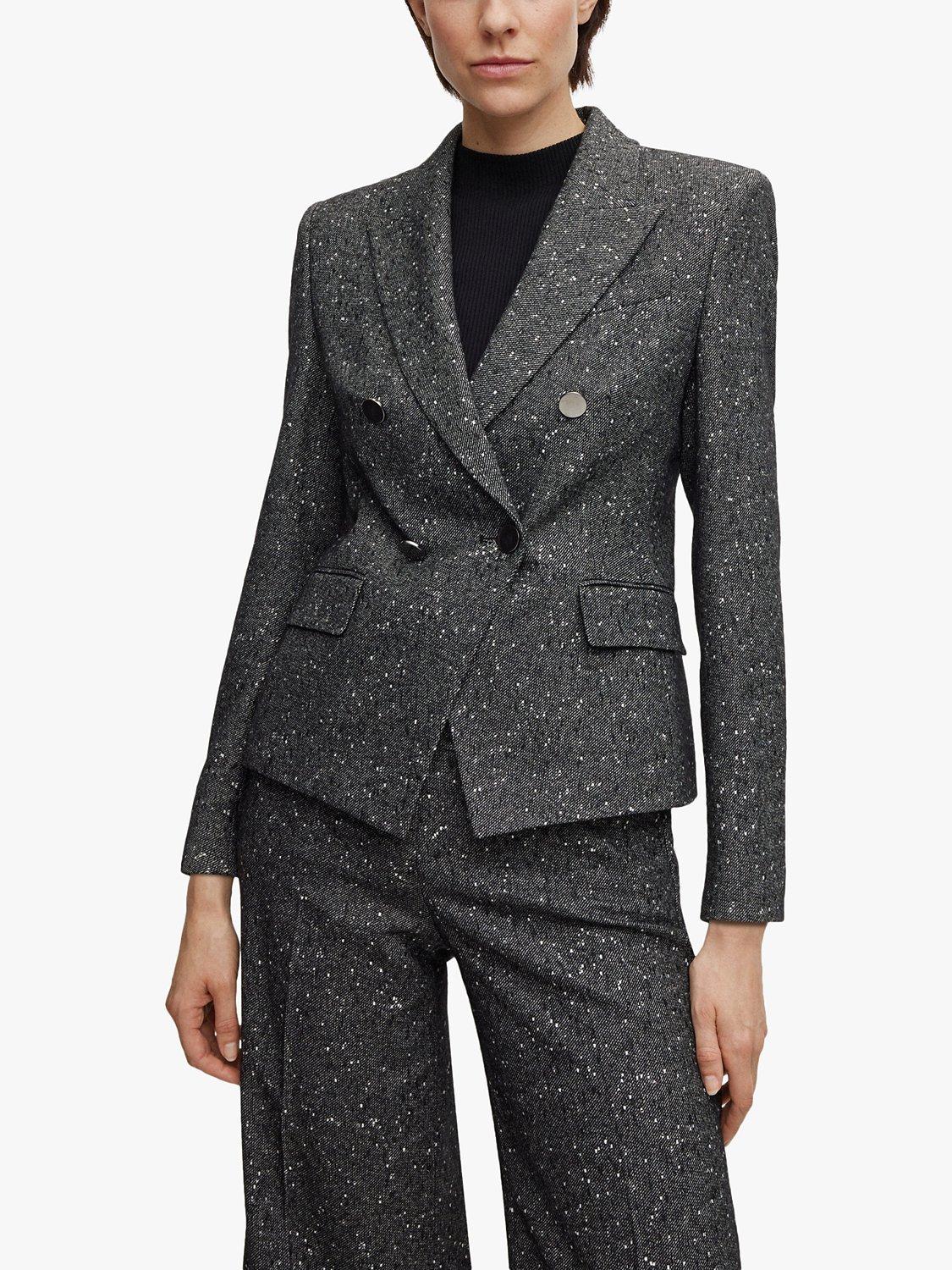 Product image 1 of 6, which shows BOSS Jocanah Wool Blend Blazer, Multi, 6