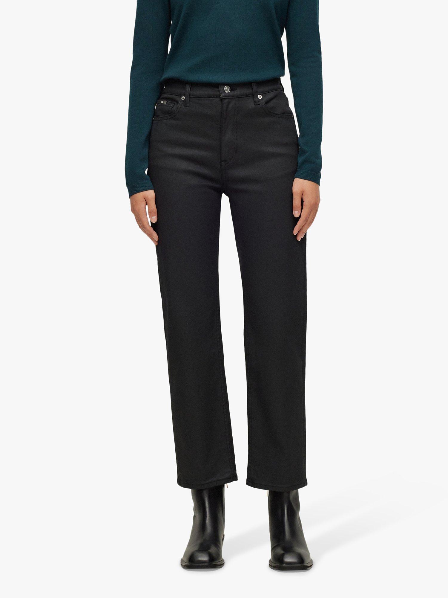 HUGO BOSS Ada Coated Jeans, Black