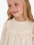 Angel & Rocket Kids' Beau Embroidered Boho Dress, Cream