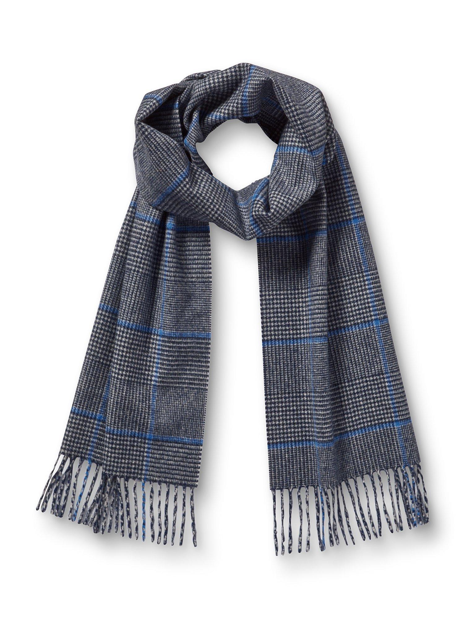 Charles Tyrwhitt Check Cashmere Scarf, Light Grey, One Size