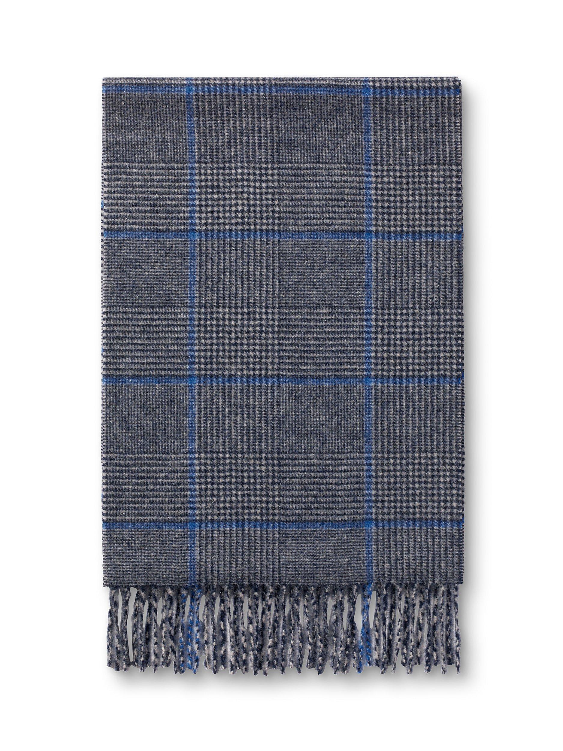 Charles Tyrwhitt Check Cashmere Scarf, Light Grey, One Size