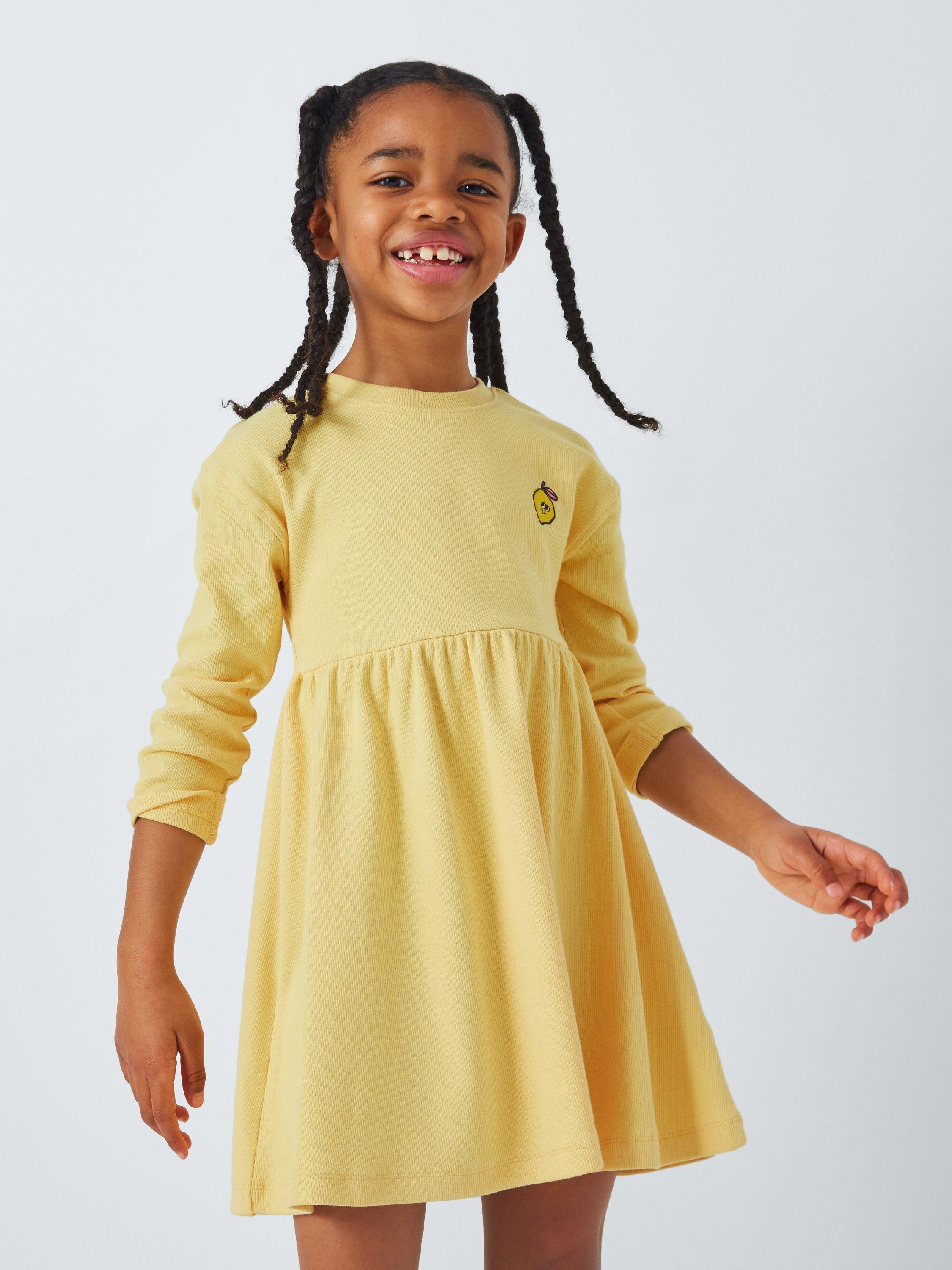 John Lewis ANYDAY Kids Lemon Smock Dress Sundress