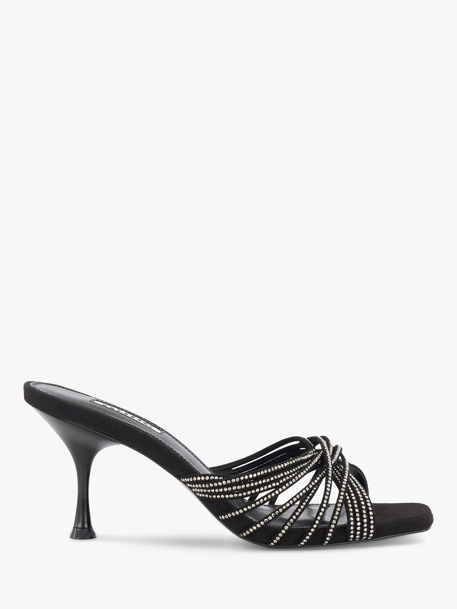 Dune Marquee Stiletto Heel Sandals, Black-synthetic