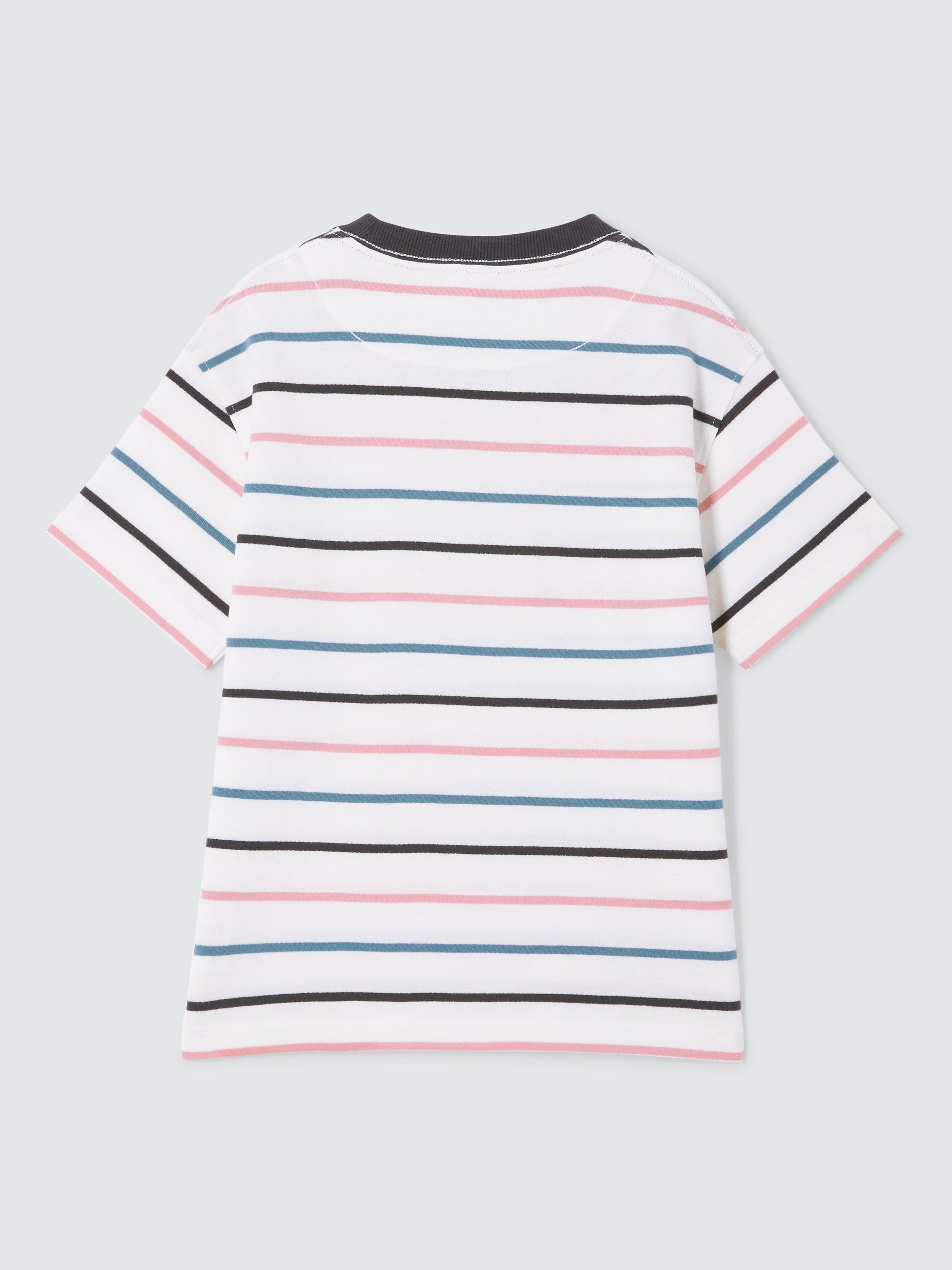 John Lewis Multi Stripe T-Shirt, Multi, 2 years