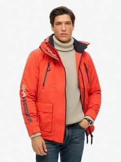 Superdry Hooded Ultimate SD Windbreaker, Orange Mid