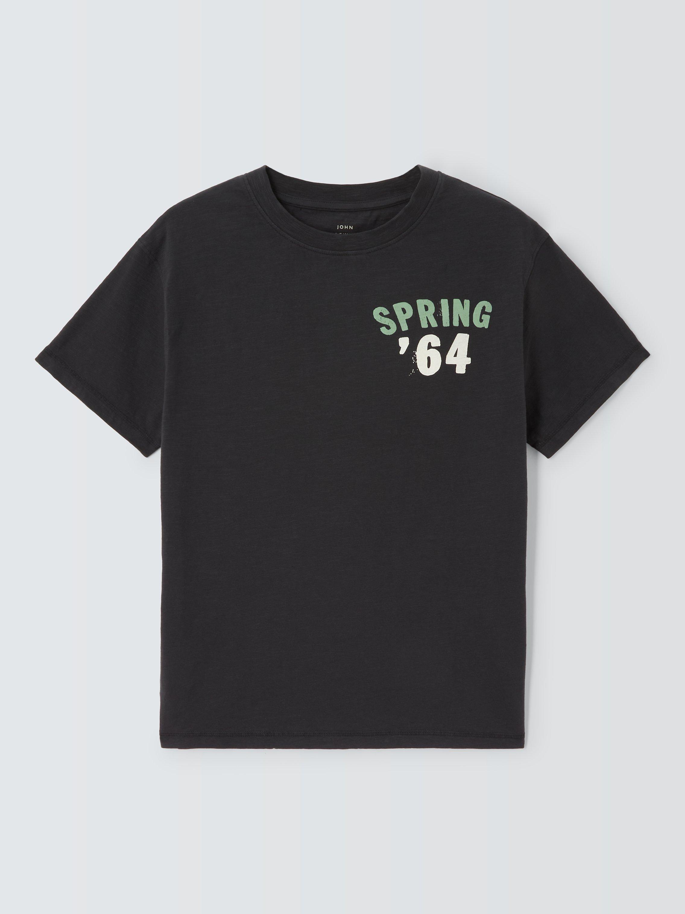 Product image 3 of 6, which shows John Lewis Kids' Spring Short Sleeve T-Shirt, Navy, 11 years
