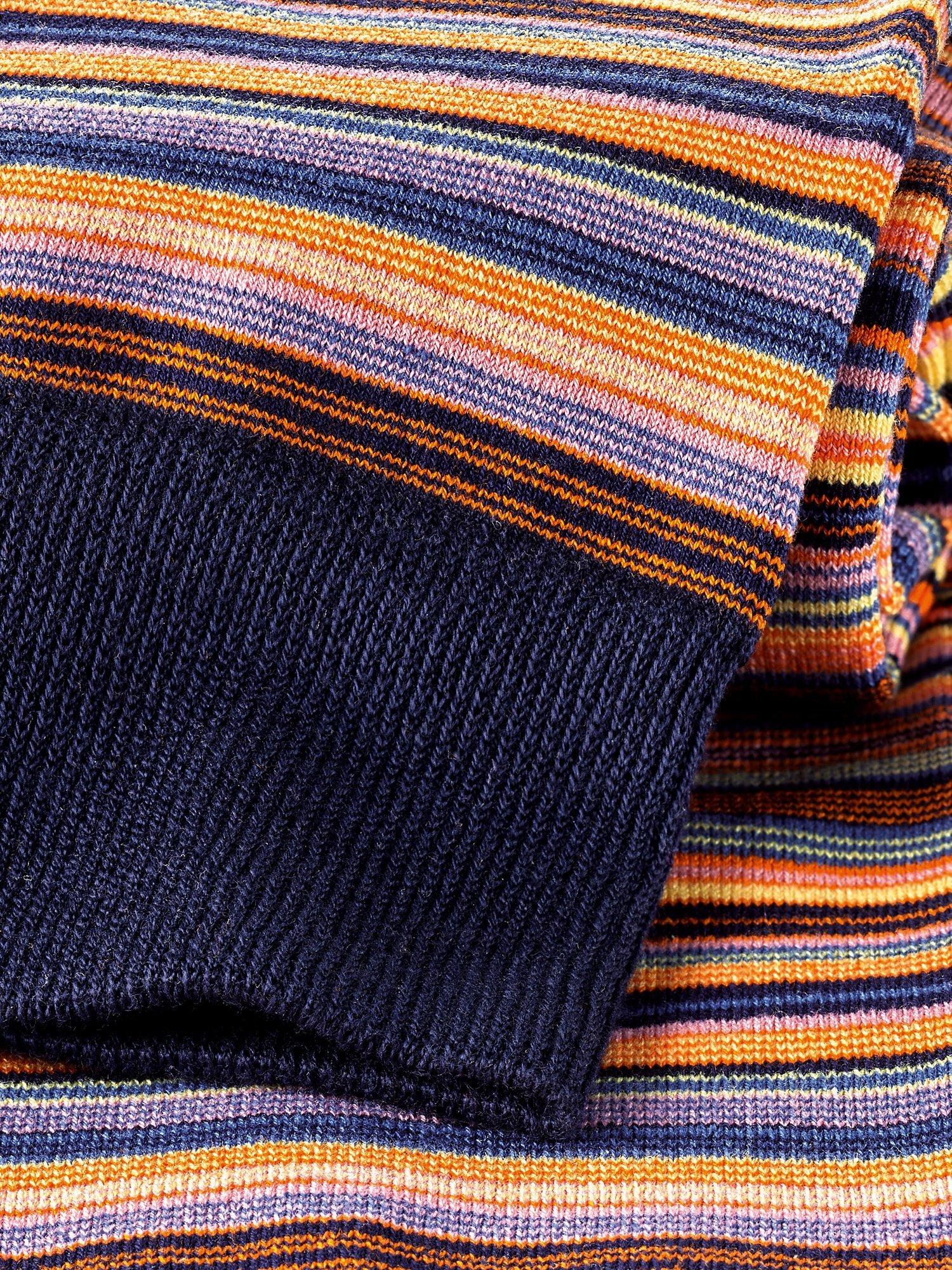 Product image 2 of 2, which shows Charles Tyrwhitt Stripe Socks, Orange, L