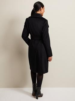 Phase Eight Petite Nicci Wool Blend Coat - view 2, Black