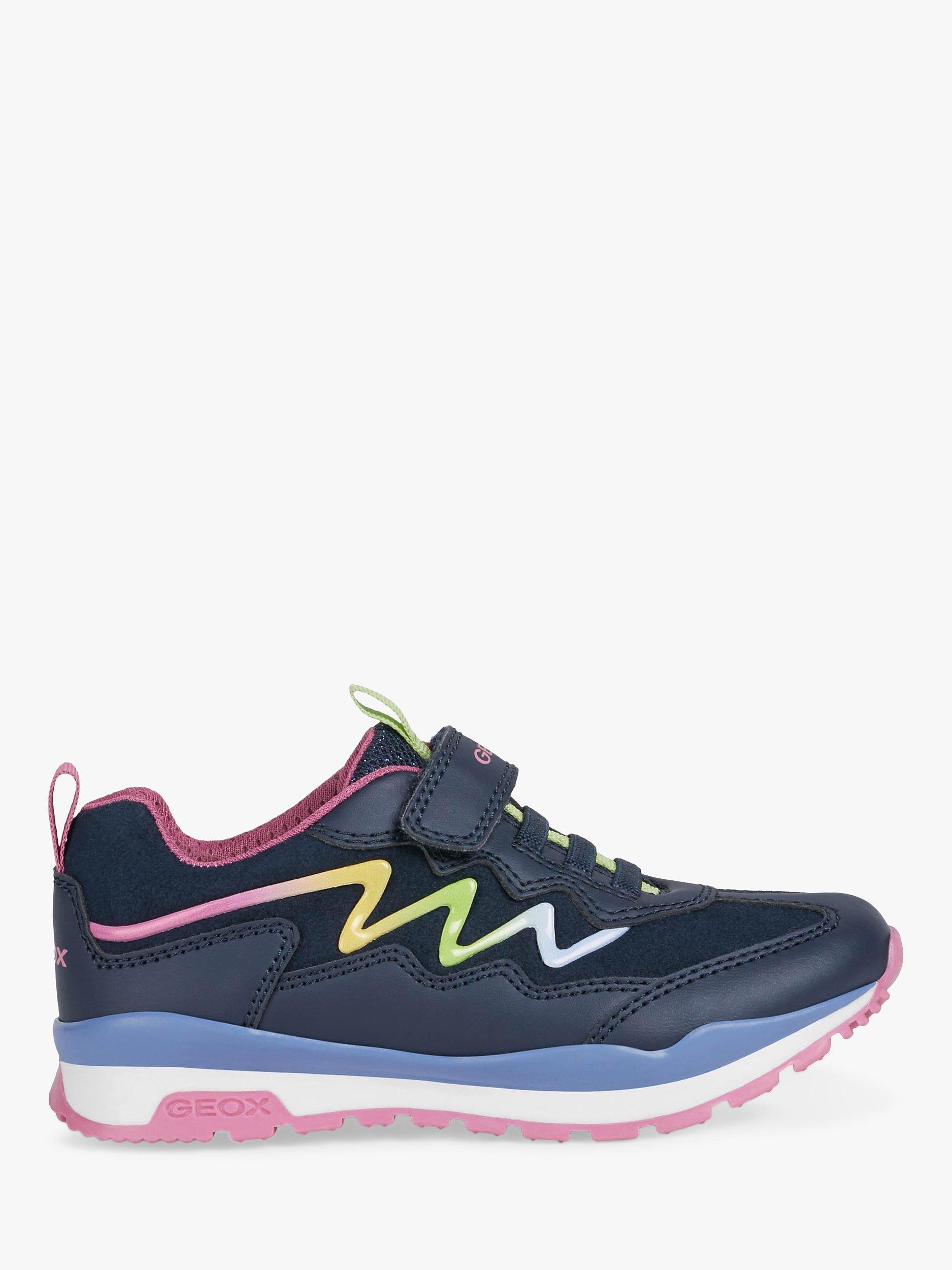Geox Kids' Pavel Trainers, Navy/Multi