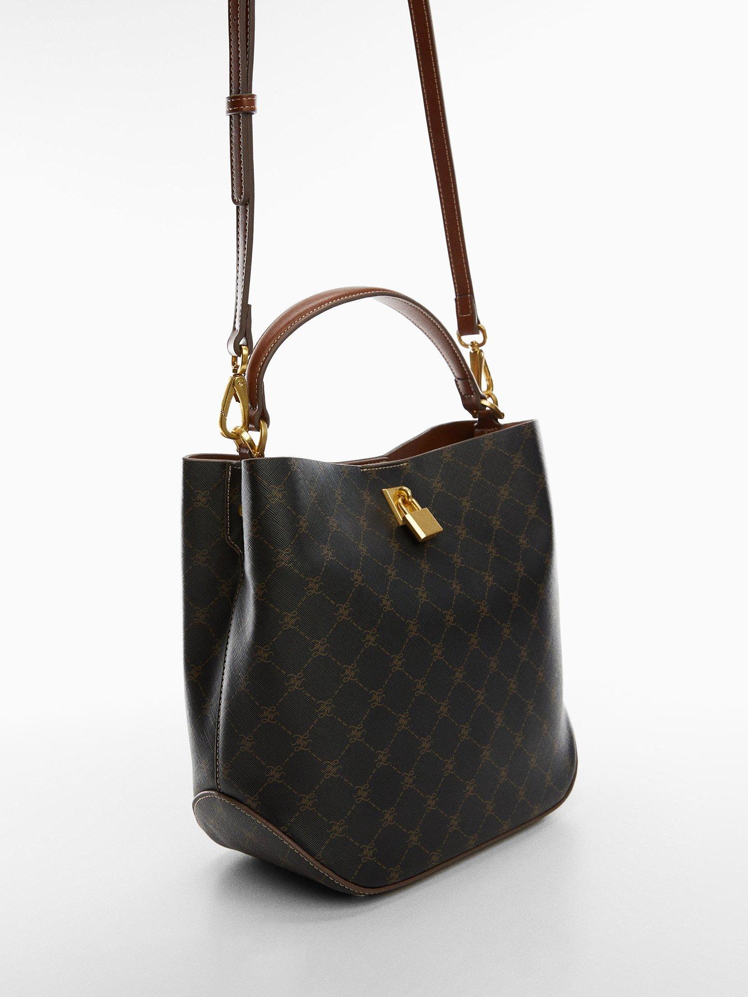 Mango Miguel Large Bag, Brown
