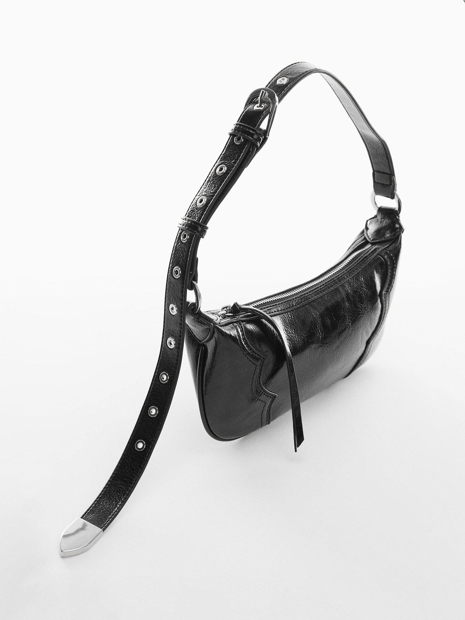 Mango Texas Sholder Bag, Black, One Size