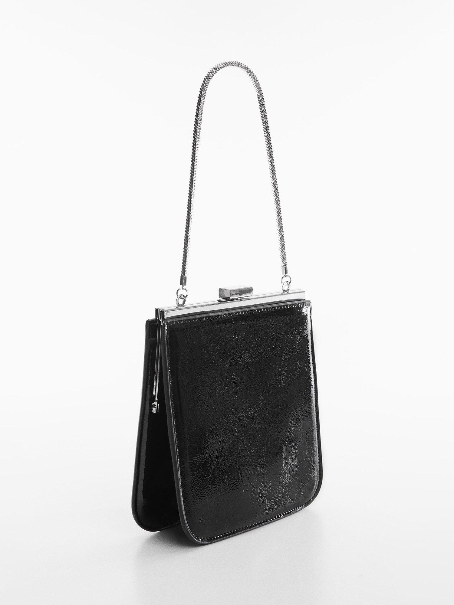 Mango Cecilia Clutch Bag, Black, One Size