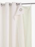 John Lewis ANYDAY Thermal Pencil Pleat & Eyelet Curtain Lining, Natural