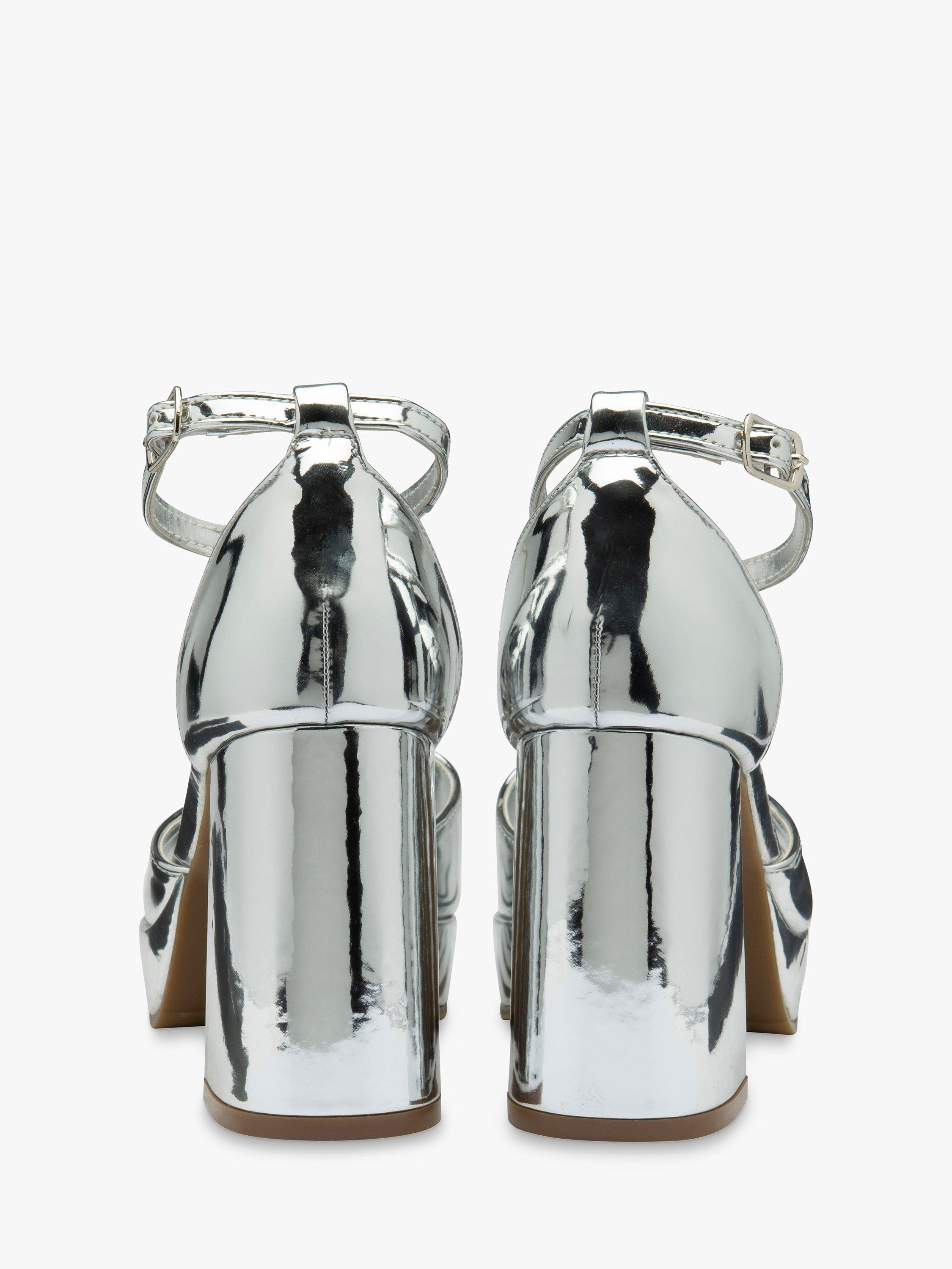 Product image 3 of 4, which shows Ravel Ornsay Block Heel Sandals, Silver, 8