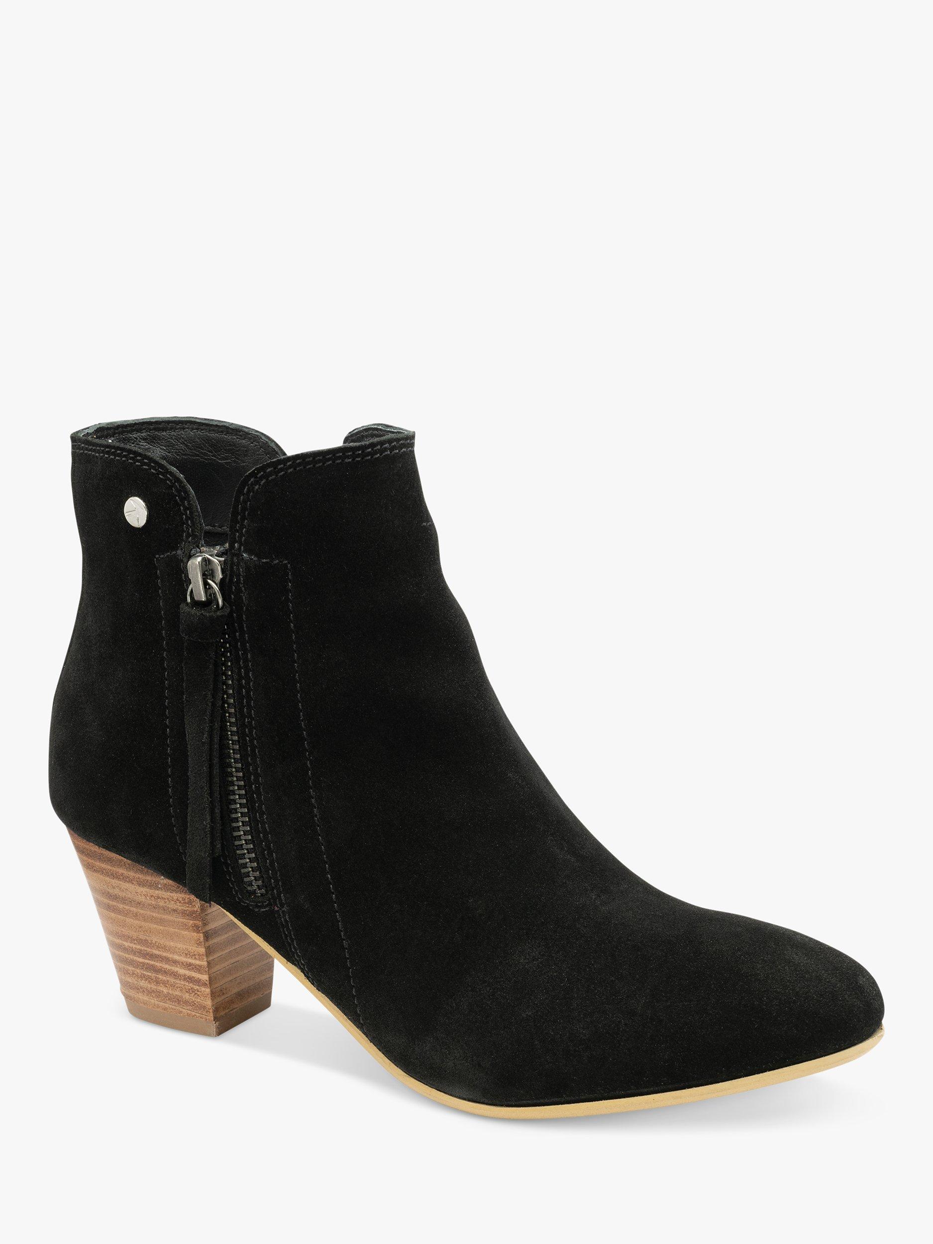 Ravel Tulli Suede Ankle Boots Black